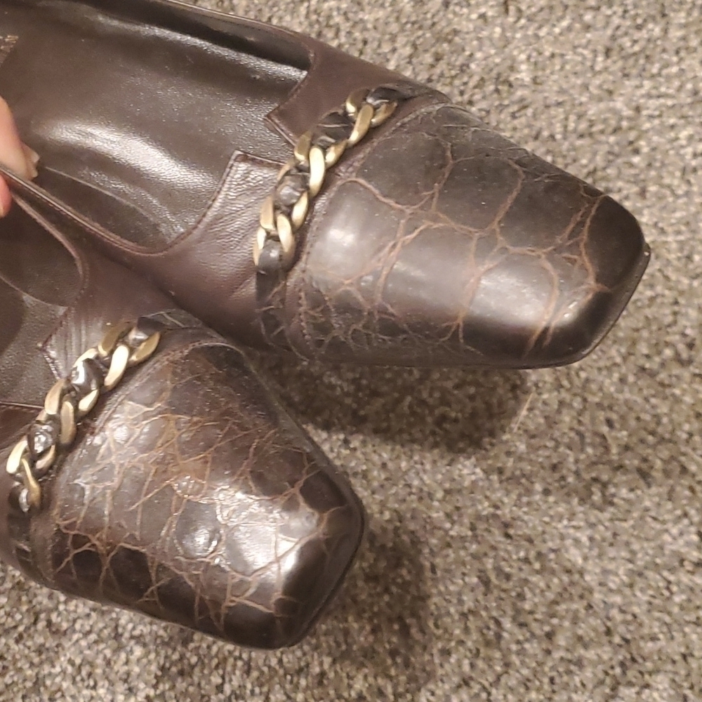 vintage y2k Stuart Weitzman Womens Leather Heels Y2K shoes - Picture 7 of 12